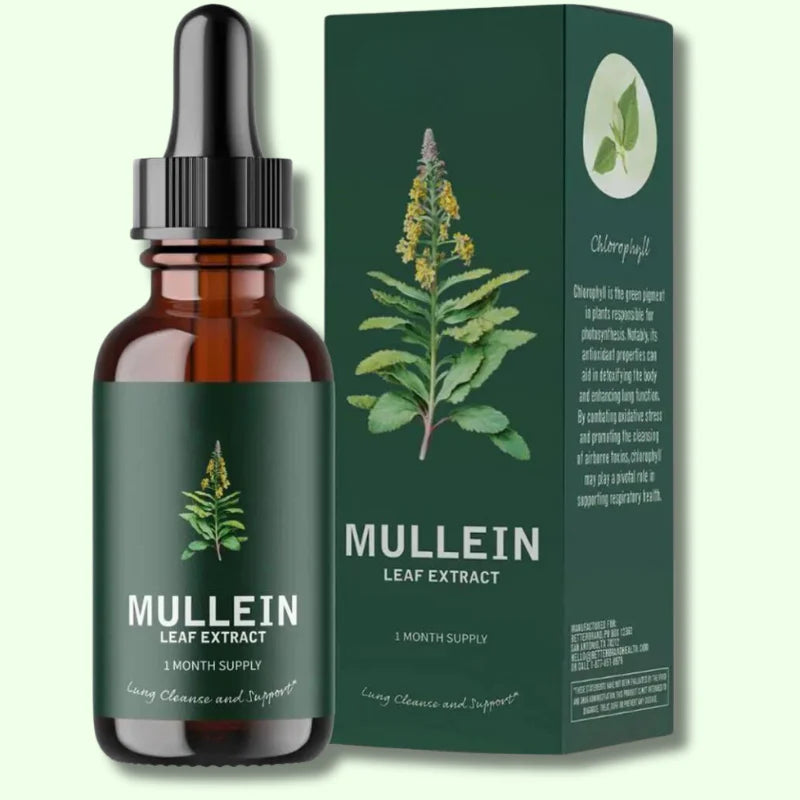 Fórmula Natural Limpia Pulmones MULLEIN, en gotas - ENVÍO GRATIS