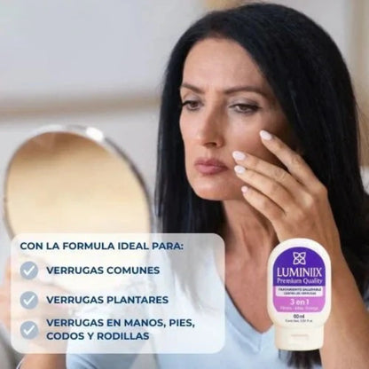 LUMINIIX Eliminador de verrugas - Fórmula natural sin dolor y sin cicatrices