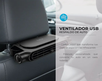 VENTILADOR RESPALDO AUTOS USB - ENVÍO GRATIS