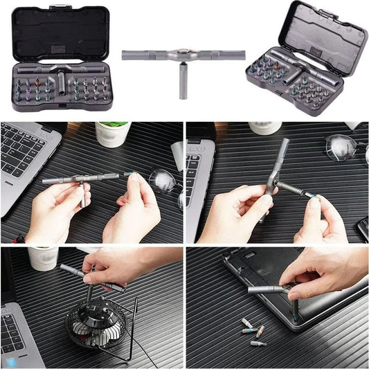 🧰 DESTORNILLADOR MULTIFUNCIONAL 24 en 1 de Precisión Profesional - ENVÍO GRATIS