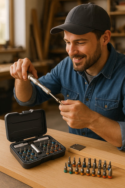 🧰 DESTORNILLADOR MULTIFUNCIONAL 24 en 1 de Precisión Profesional - ENVÍO GRATIS