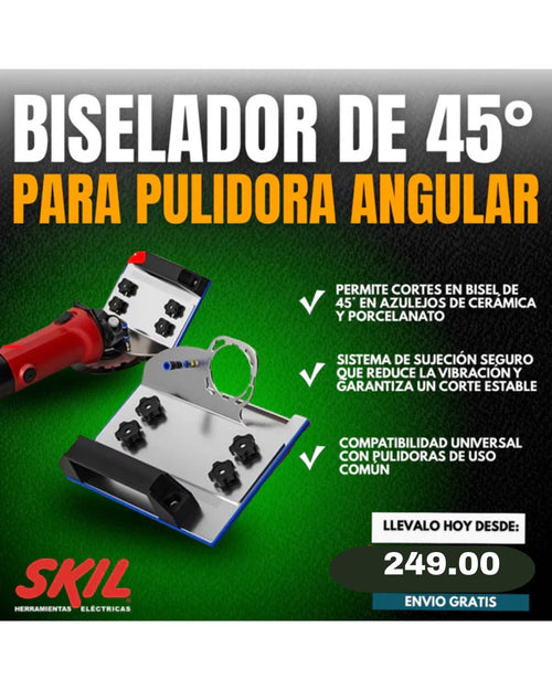 BISELADOR DE 45° PARA PULIDORA ANGULAR